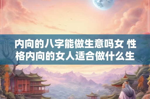 内向的八字能做生意吗女 性格内向的女人适合做什么生意