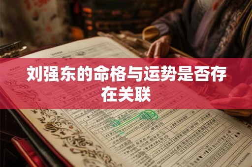 刘强东的命格与运势是否存在关联