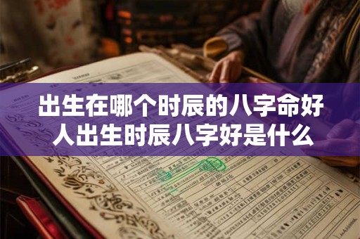 出生在哪个时辰的八字命好 人出生时辰八字好是什么时辰好