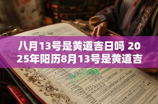 八月13号是黄道吉日吗 2025年阳历8月13号是黄道吉日吗