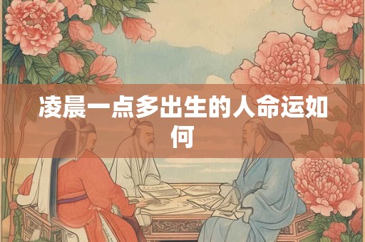 凌晨一点多出生的人命运如何