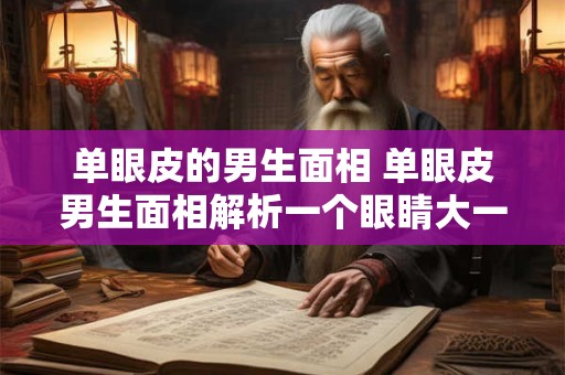 单眼皮的男生面相 单眼皮男生面相解析一个眼睛大一个眼睛小