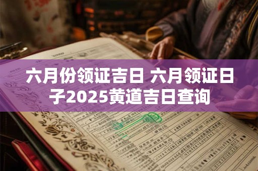 六月份领证吉日 六月领证日子2025黄道吉日查询