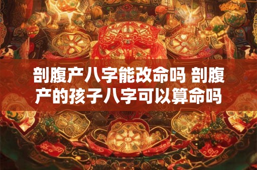 剖腹产八字能改命吗 剖腹产的孩子八字可以算命吗