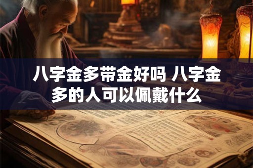 八字金多带金好吗 八字金多的人可以佩戴什么