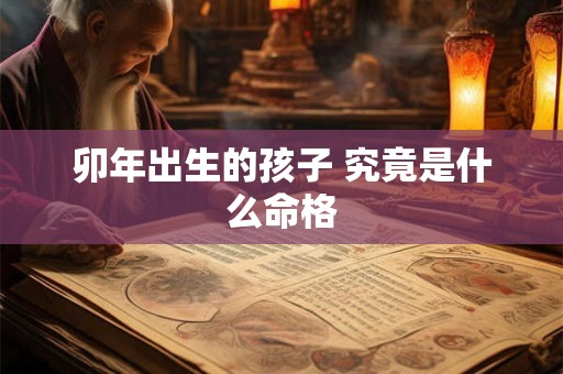 卯年出生的孩子 究竟是什么命格