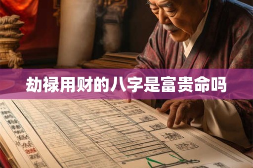 劫禄用财的八字是富贵命吗