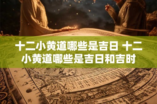 十二小黄道哪些是吉日 十二小黄道哪些是吉日和吉时