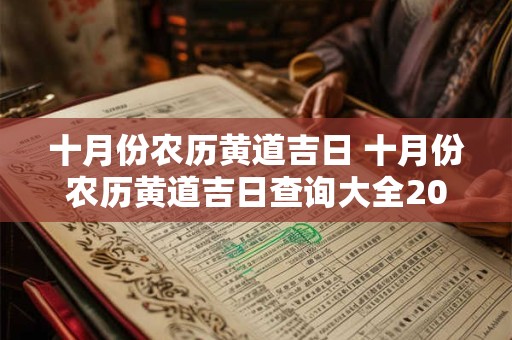 十月份农历黄道吉日 十月份农历黄道吉日查询大全2025
