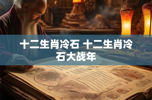 十二生肖冷石 十二生肖冷石大战年