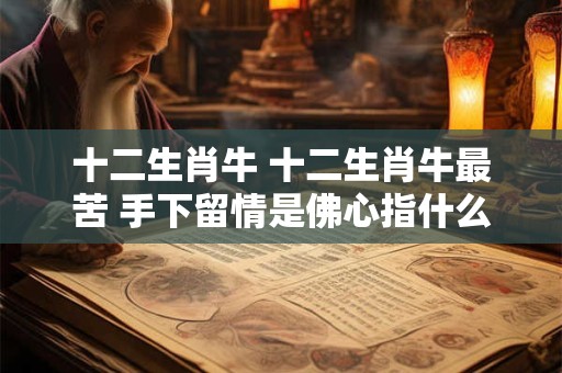 十二生肖牛 十二生肖牛最苦 手下留情是佛心指什么生肖