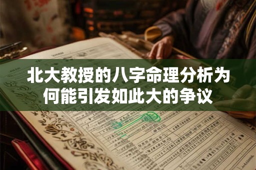 北大教授的八字命理分析为何能引发如此大的争议