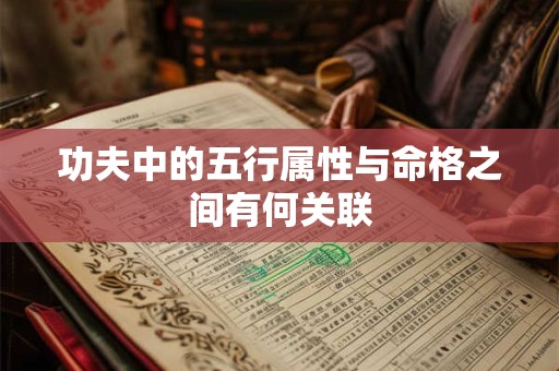 功夫中的五行属性与命格之间有何关联