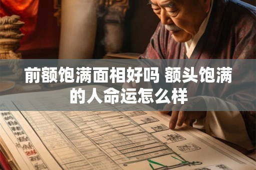 前额饱满面相好吗 额头饱满的人命运怎么样