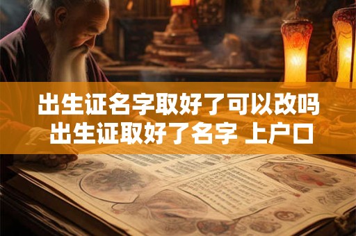 出生证名字取好了可以改吗 出生证取好了名字 上户口可以改吗