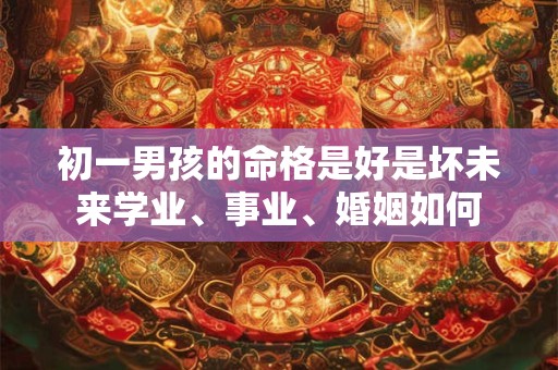 初一男孩的命格是好是坏未来学业、事业、婚姻如何