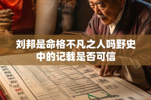刘邦是命格不凡之人吗野史中的记载是否可信 刘邦是命格不凡之人吗野史中的记载是否可信