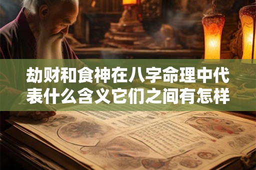 劫财和食神在八字命理中代表什么含义它们之间有怎样的关系