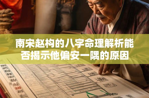 南宋赵构的八字命理解析能否揭示他偏安一隅的原因