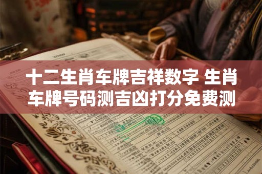 十二生肖车牌吉祥数字 生肖车牌号码测吉凶打分免费测试打分 十二生肖车牌吉祥数字 生肖车牌号码测吉凶打分免费测试打分