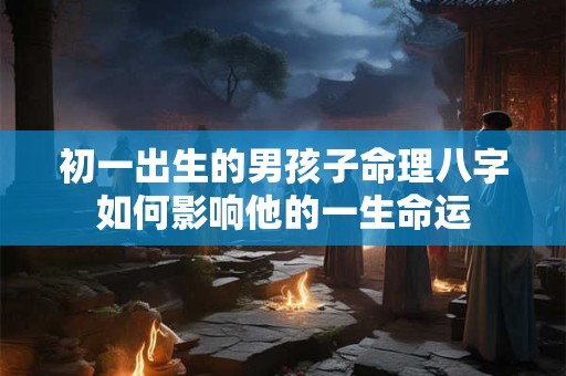 初一出生的男孩子命理八字如何影响他的一生命运