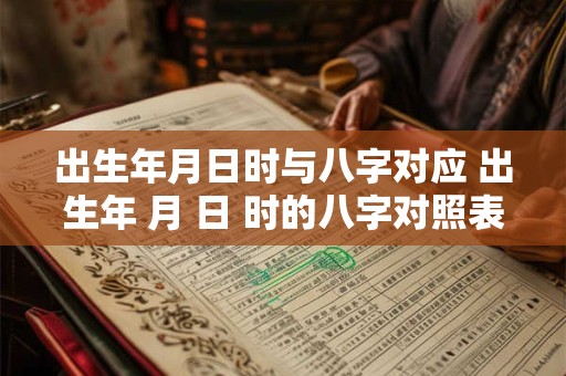 出生年月日时与八字对应 出生年 月 日 时的八字对照表