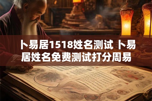 卜易居1518姓名测试 卜易居姓名免费测试打分周易 卜易居1518姓名测试 卜易居姓名免费测试打分周易