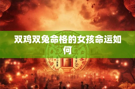 双鸡双兔命格的女孩命运如何