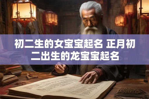 初二生的女宝宝起名 正月初二出生的龙宝宝起名 初二生的女宝宝起名 正月初二出生的龙宝宝起名