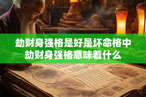 劫财身强格是好是坏命格中劫财身强格意味着什么