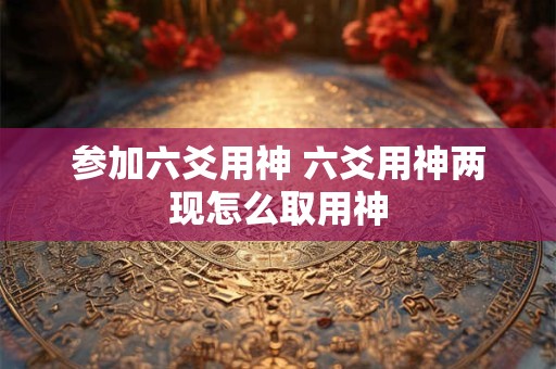 参加六爻用神 六爻用神两现怎么取用神 参加六爻用神 六爻用神两现怎么取用神
