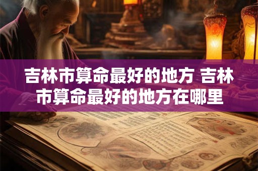 吉林市算命最好的地方 吉林市算命最好的地方在哪里