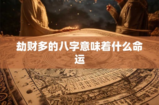 劫财多的八字意味着什么命运