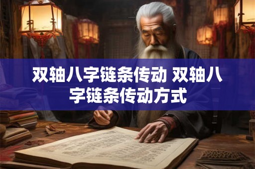 双轴八字链条传动 双轴八字链条传动方式