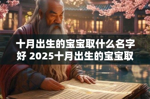 十月出生的宝宝取什么名字好 2025十月出生的宝宝取什么名字好