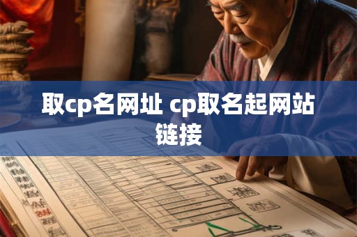 取cp名网址 cp取名起网站链接
