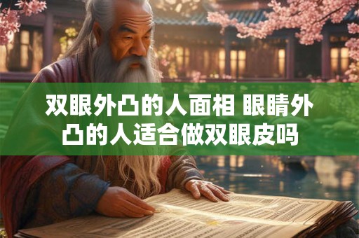 详细阅读:双眼外凸的人面相 眼睛外凸的人适合做双眼皮吗 双眼外凸的人面相 眼睛外凸的人适合做双眼皮吗