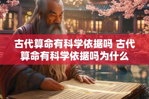 古代算命有科学依据吗 古代算命有科学依据吗为什么