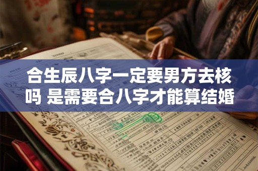合生辰八字一定要男方去核吗 是需要合八字才能算结婚的日子吗