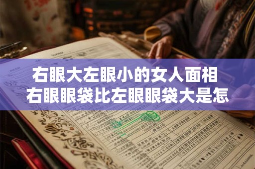右眼大左眼小的女人面相 右眼眼袋比左眼眼袋大是怎么回事