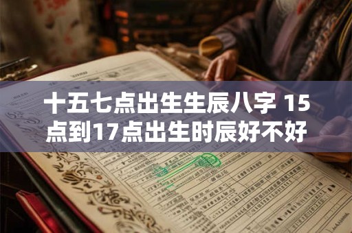 十五七点出生生辰八字 15点到17点出生时辰好不好