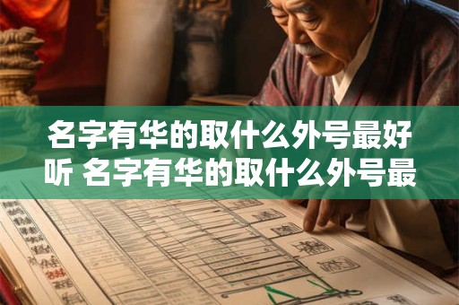 名字有华的取什么外号最好听 名字有华的取什么外号最好听女孩