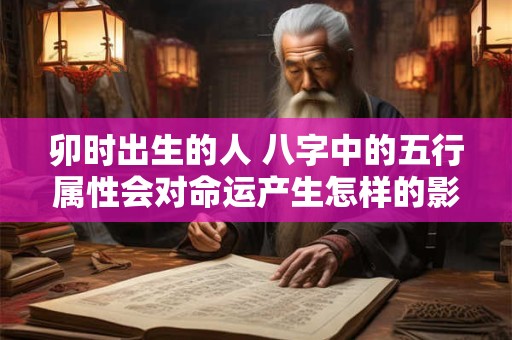 卯时出生的人 八字中的五行属性会对命运产生怎样的影响呢