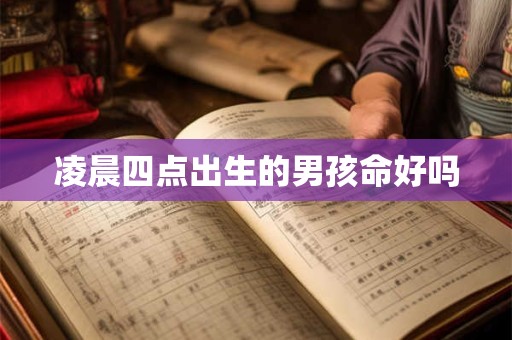 凌晨四点出生的男孩命好吗