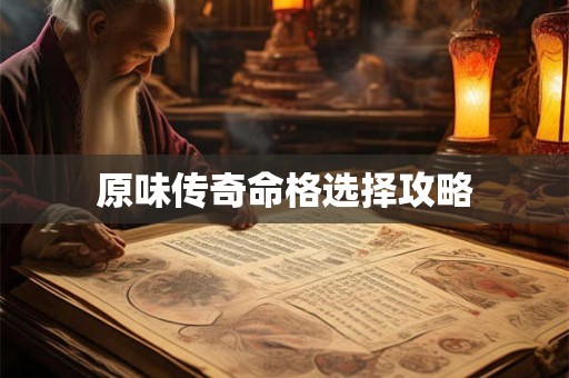 原味传奇命格选择攻略
