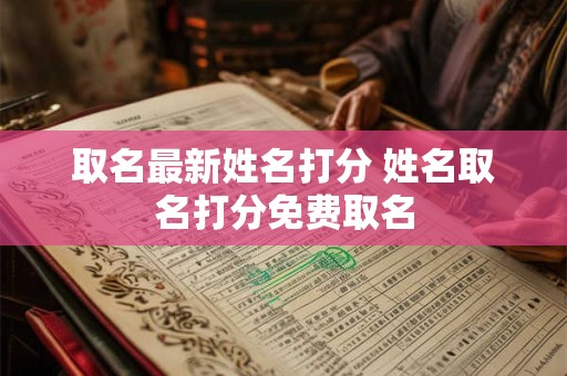 取名最新姓名打分 姓名取名打分免费取名