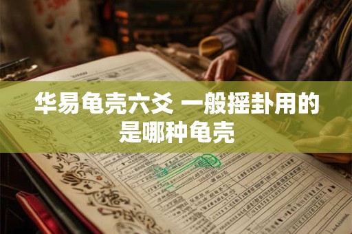 华易龟壳六爻 一般摇卦用的是哪种龟壳 华易龟壳六爻 一般摇卦用的是哪种龟壳
