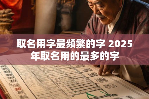 取名用字最频繁的字 2026年取名用的最多的字 取名用字最频繁的字 2026年取名用的最多的字