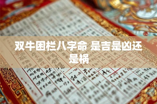 双牛困栏八字命 是吉是凶还是祸