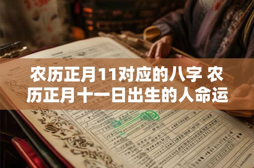 农历正月11对应的八字 农历正月十一日出生的人命运